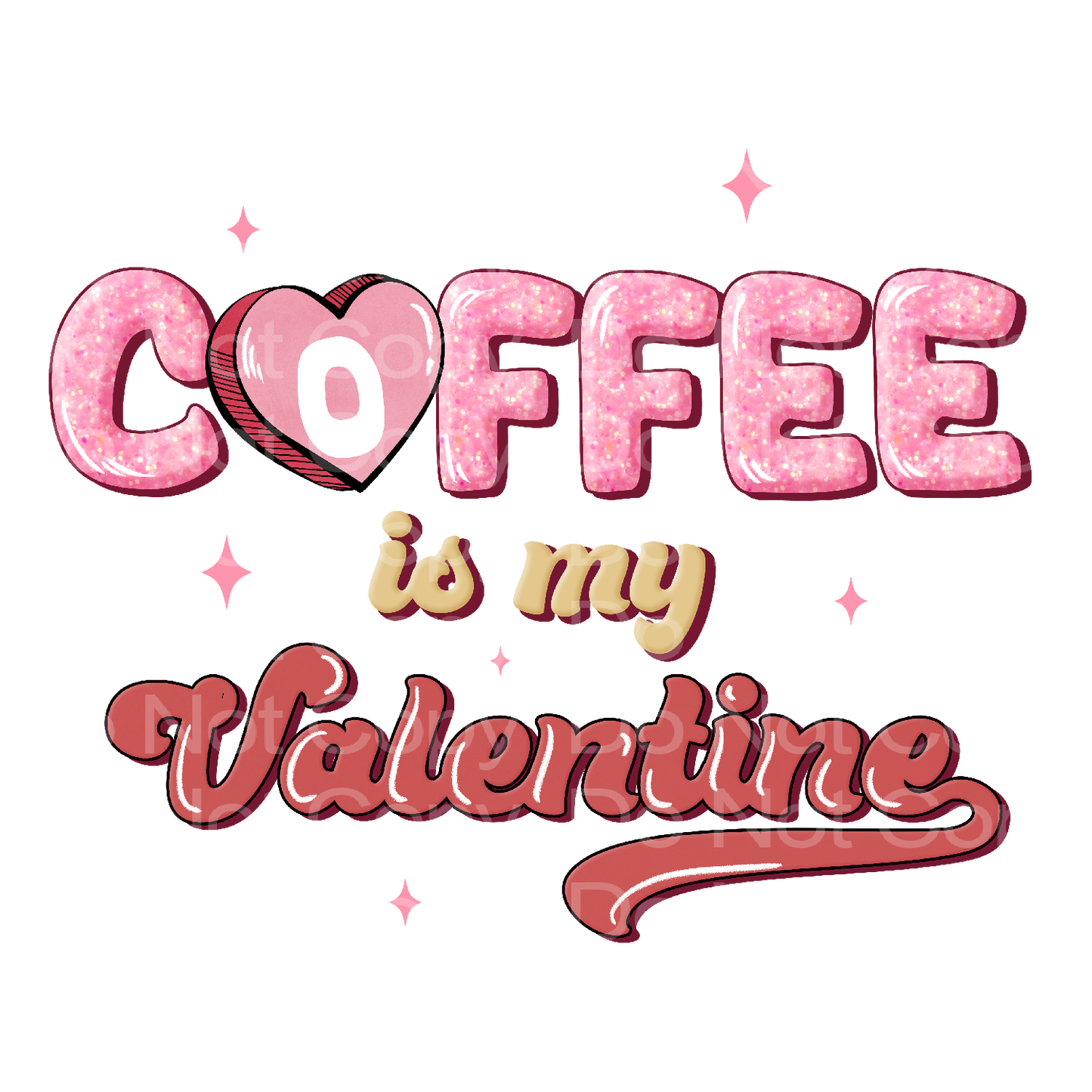 Coffee Valentine Transfer Film 225