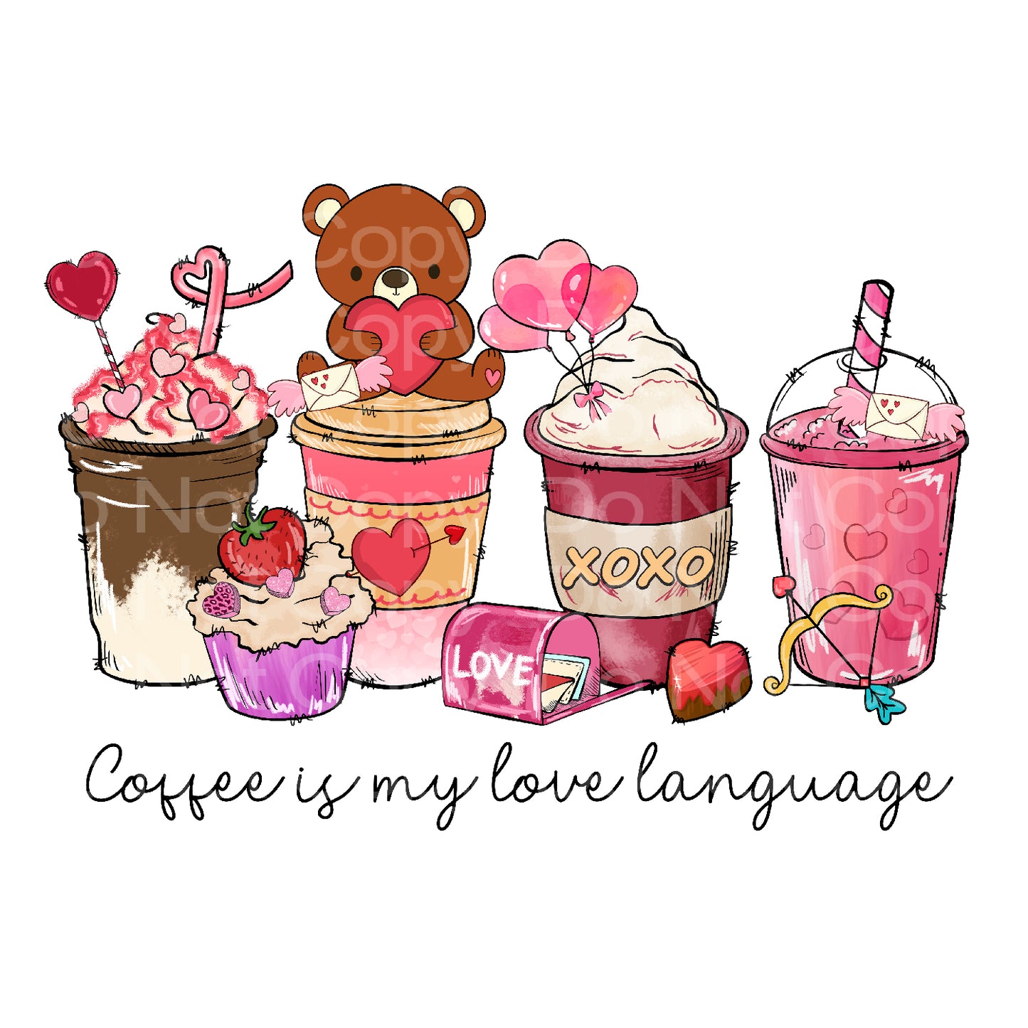 Coffee is my Love Transfer Film 220