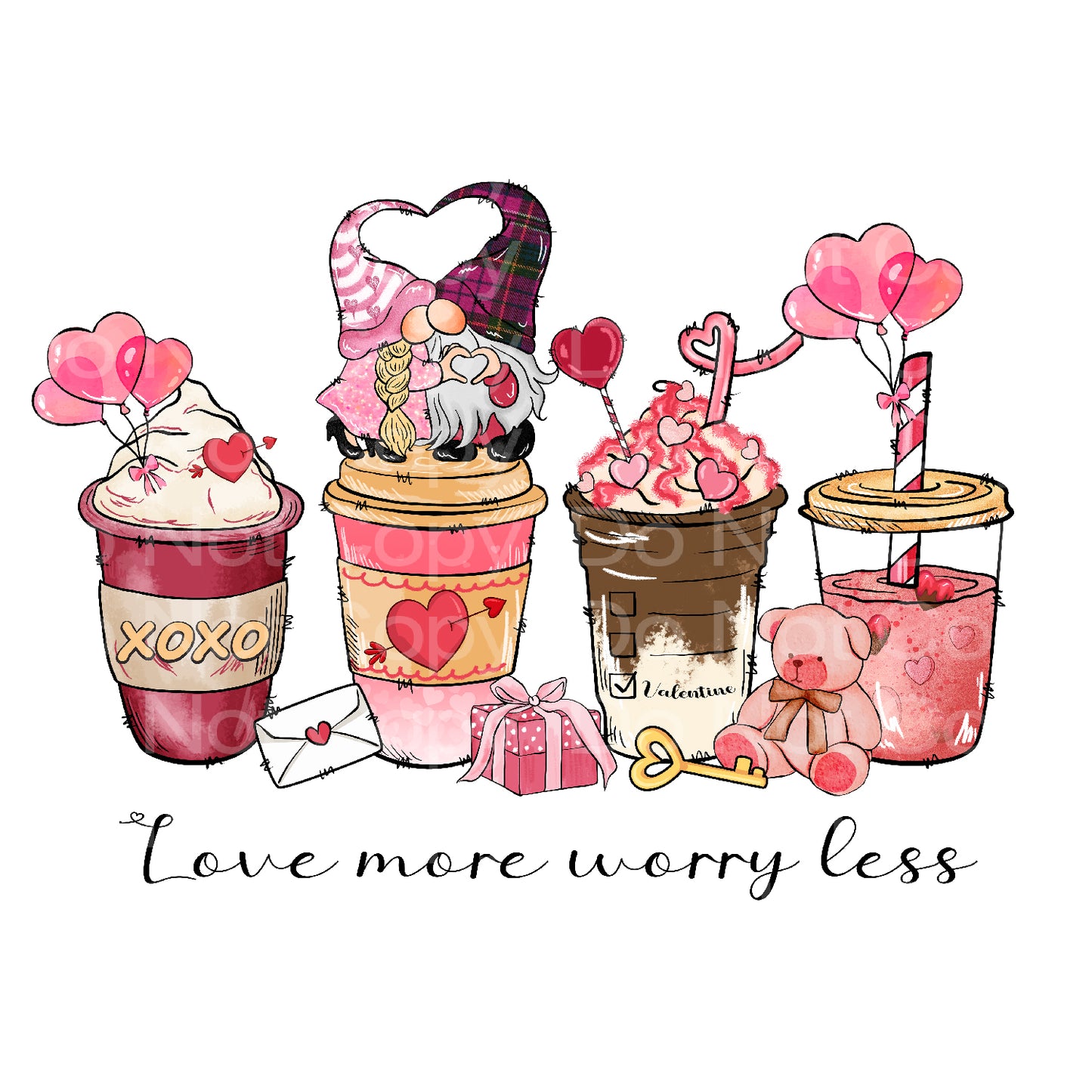 Gnome Valentine Transfer Film 232