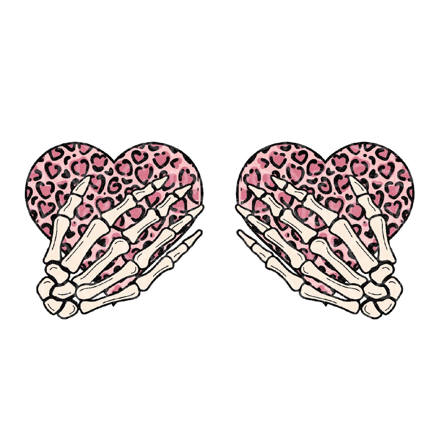 Retro Heart Bobbies Transfer Film 267