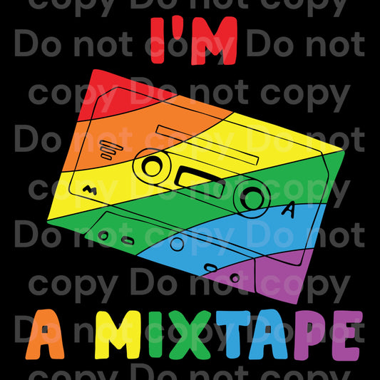 Rainbow Mixtape Transfer Film 10013