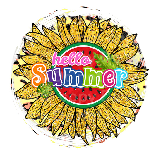 Hello Summer Sunflower Transfer Film 1730