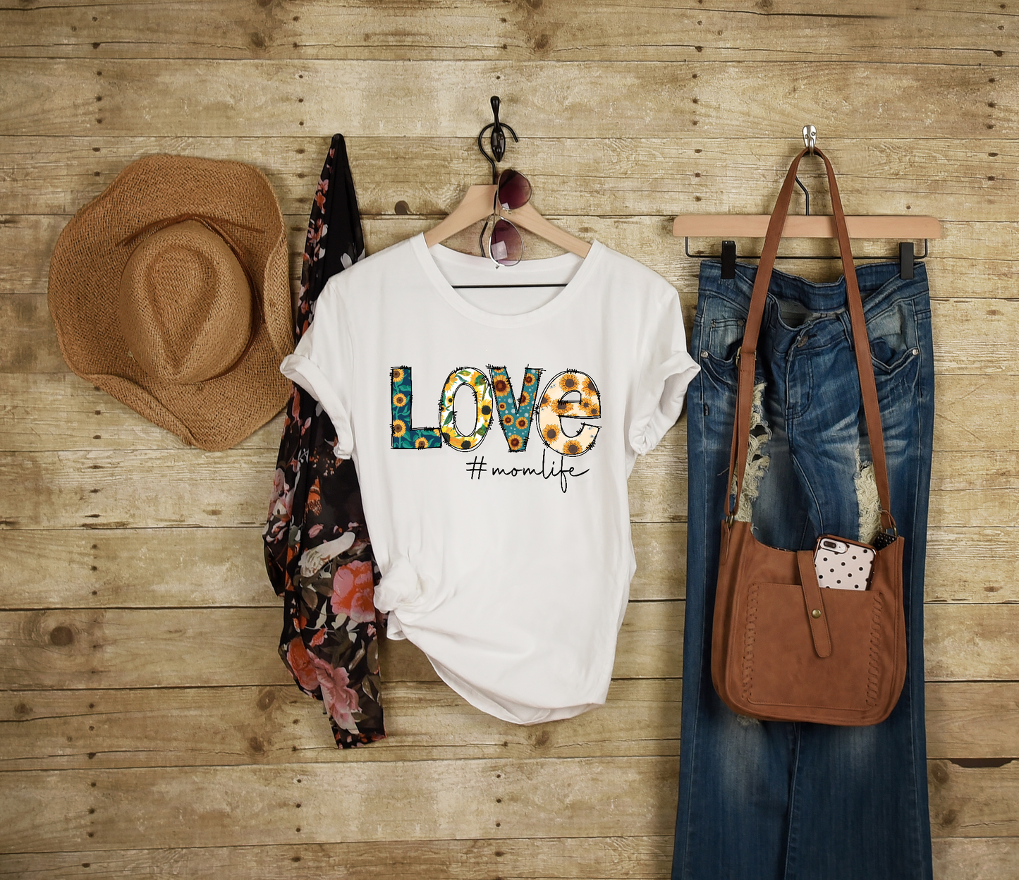 Love #momlife Adult Cotton T-shirt