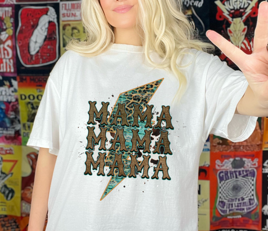LWestern Mama Lightening bolt Adult Cotton T-shirt