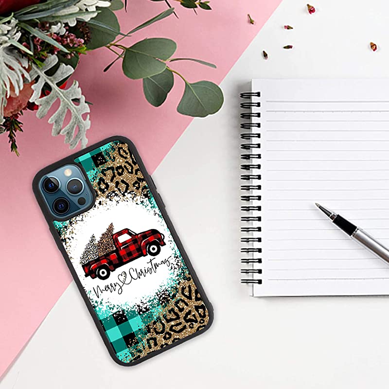 Teal Christmas Truck iPhone Galaxy Slim Case