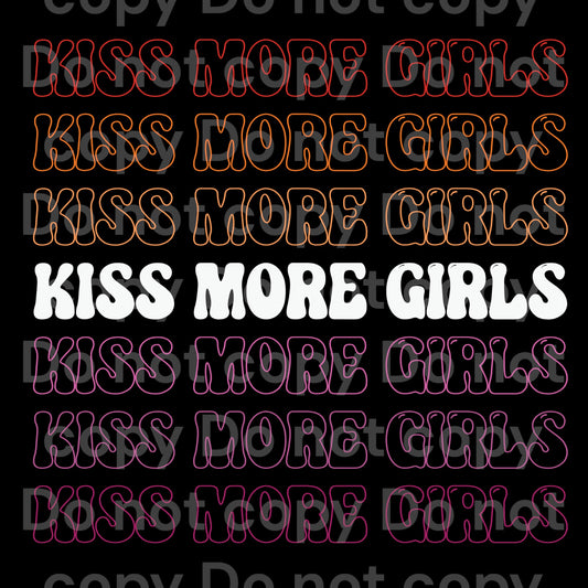Kiss more girls Transfer Film 10017