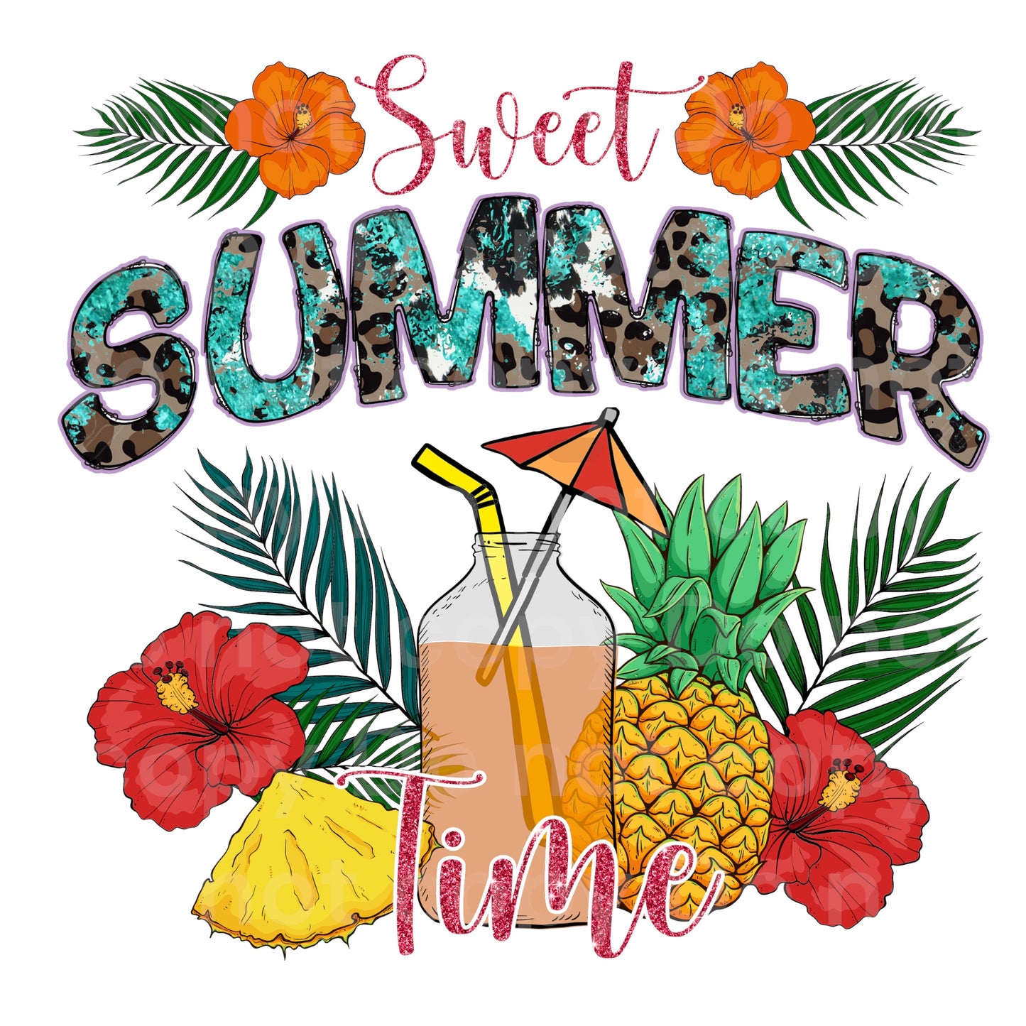 Sweet Summer Time Transfer Film 1738