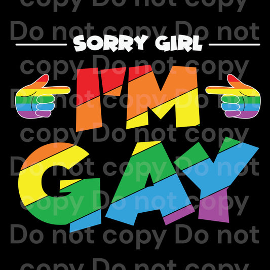 Sorry Girl I’m Gay Transfer Film 10012