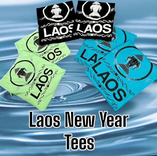 Laos New Year Water Festival Adult Cotton T-shirt Style 1