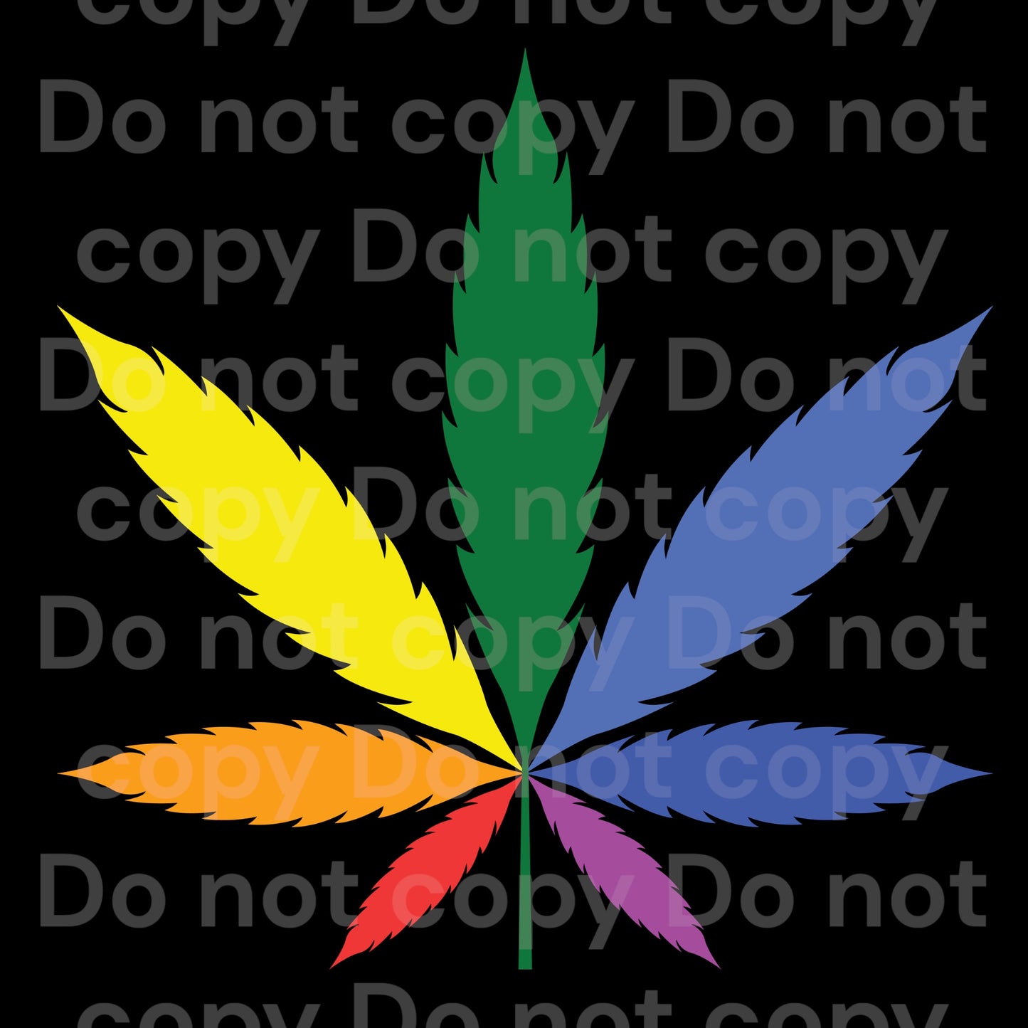 Rainbow Weed Transfer Film 10014