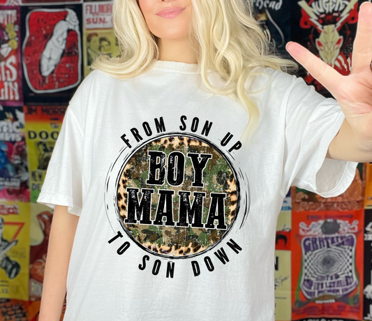 From Son up to Son down Boy Mama Adult Cotton T-shirt