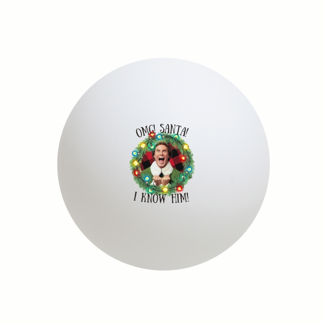 Omg Santa! Buddy Christmas Ping Pong / Beer Pong Ball