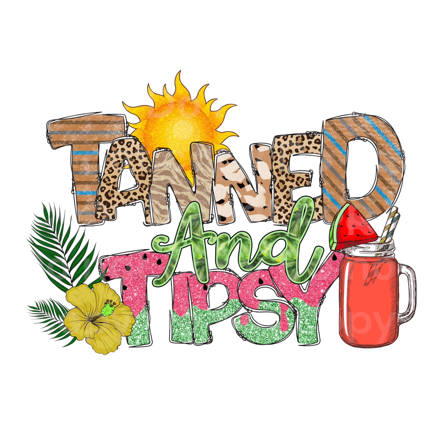 Tanned and Tipsy Transfer Film 1709