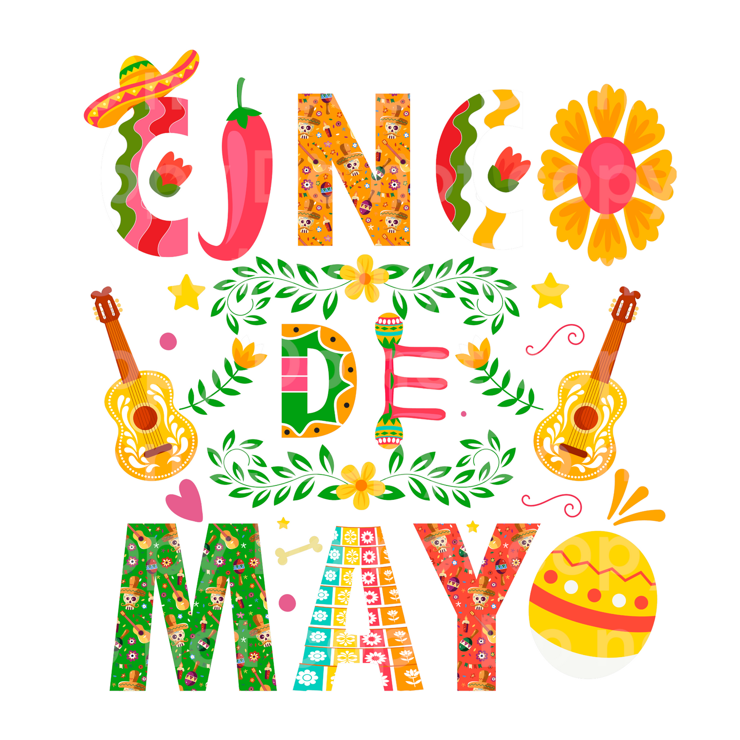 Cinco de Mayo Transfer Film 7021