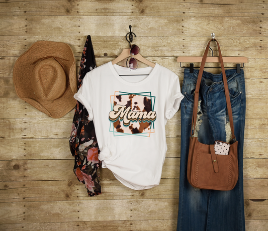 Retro Mama Adult Cotton T-shirt