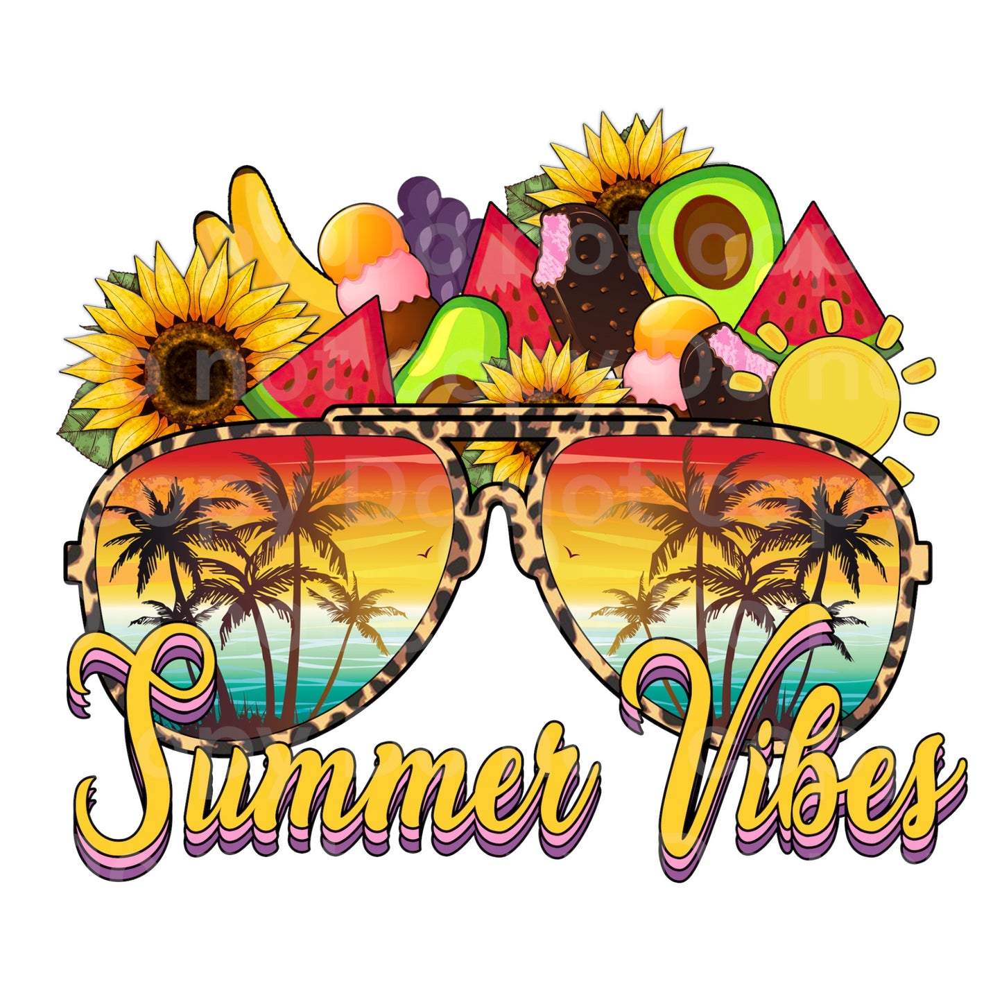 Summer Vibes Transfer Film 1728
