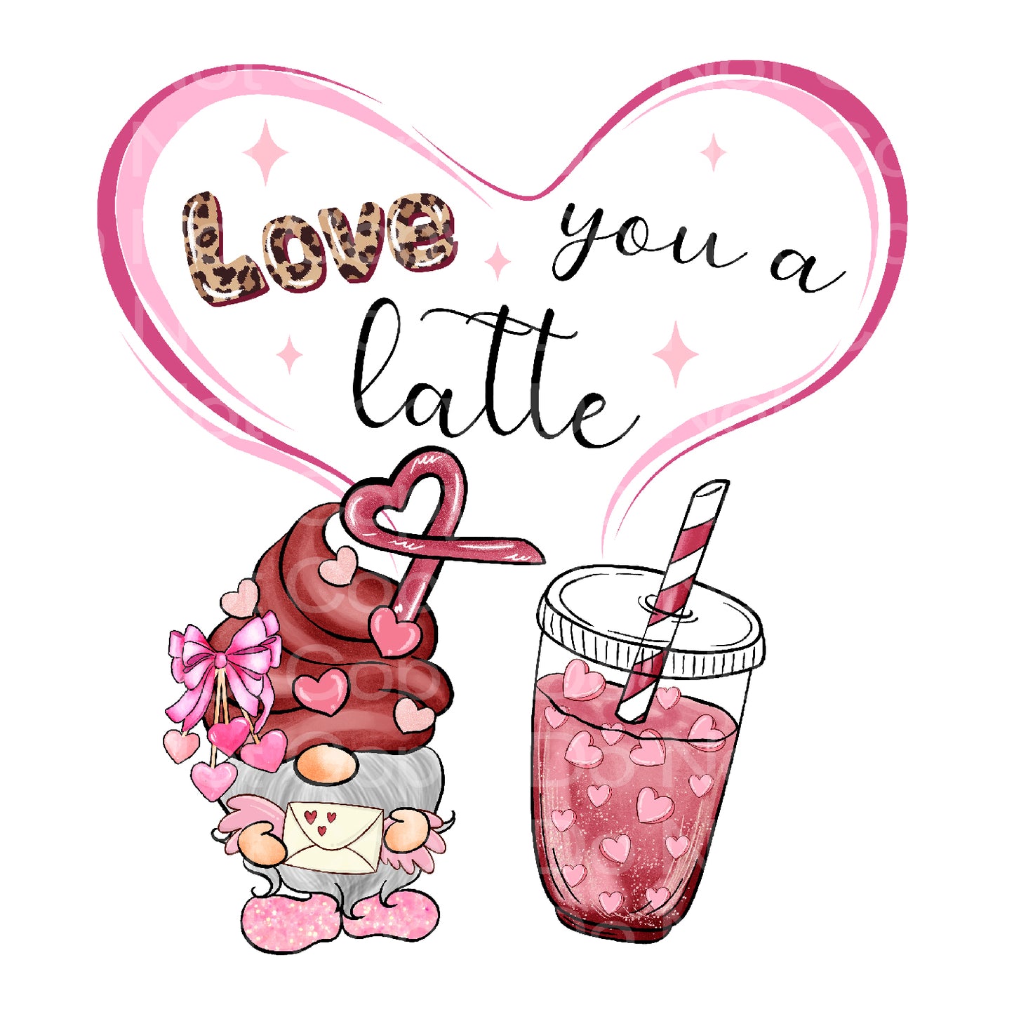 Love you latte Transfer Film 252