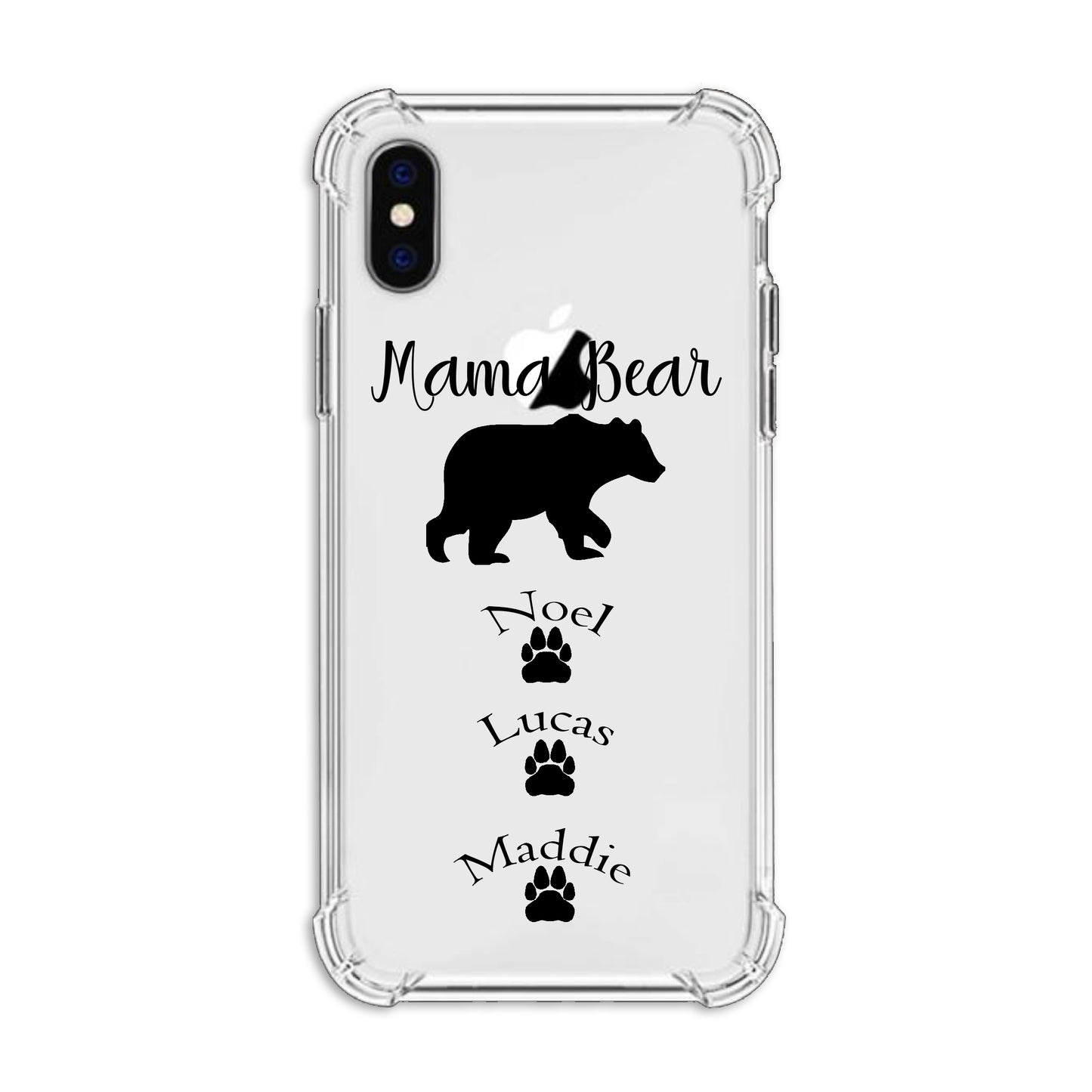 Mama Bear - 3 Cubs Clear Bumper Case