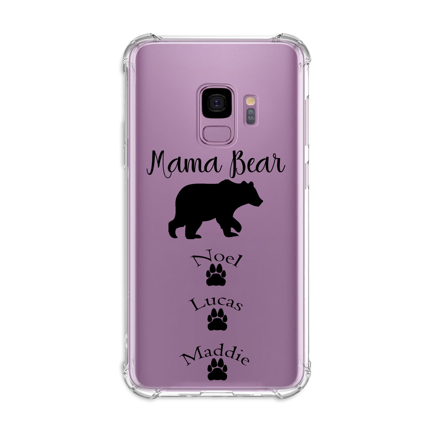 Mama Bear - 3 Cubs Clear Bumper Case