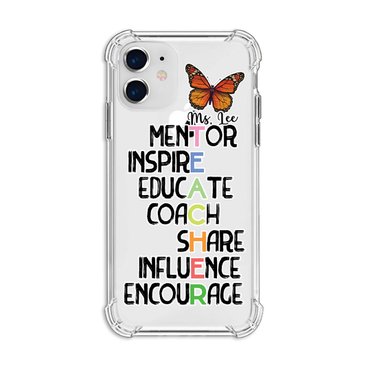 Personalized Favorite Teacher with name Clear Bumper Case