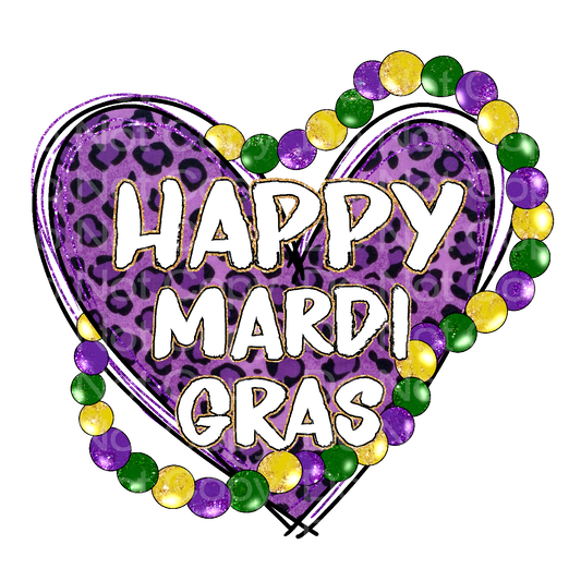 Happy Mardi Gras Transfer Film 2016