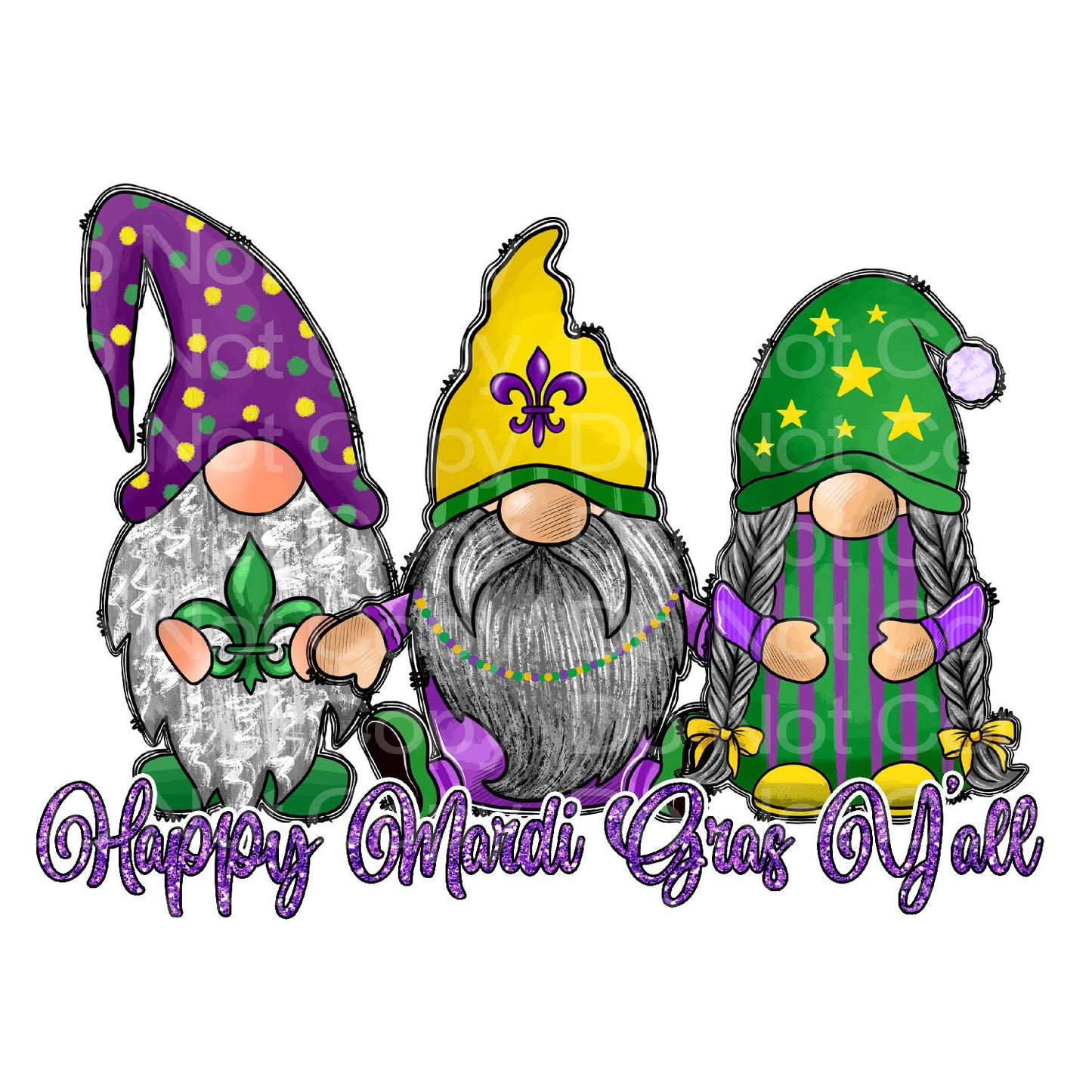 Mardi Gras Gnomes Transfer Film 2011
