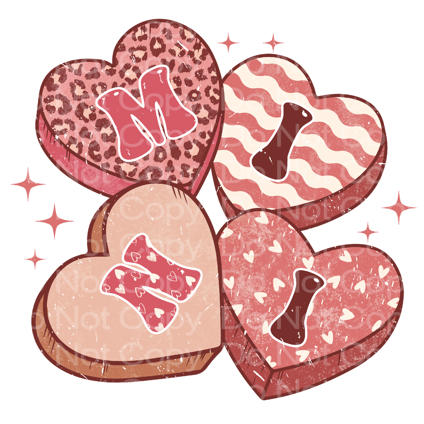 Mini Heart Matching Transfer Film 237