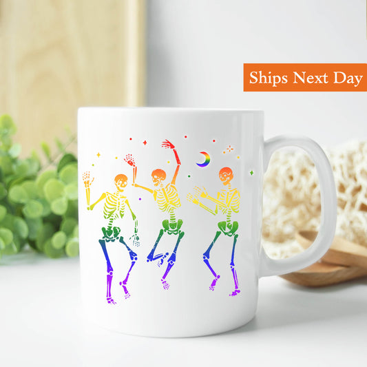 Rainbow Skeleton Mug 11 oz.