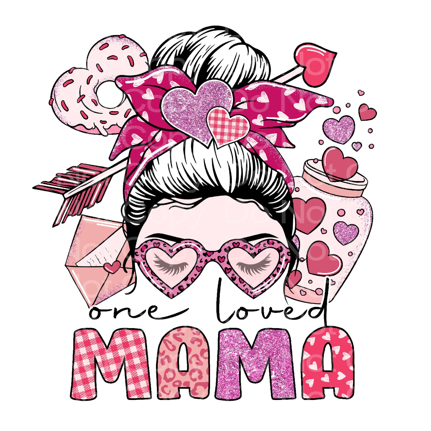 Messy Bun Mama Transfer Film 257