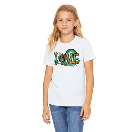 St Patrick's Puppy Lover Youth Cotton T-shirt