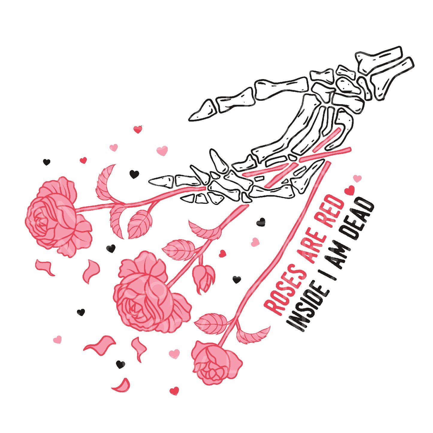 Skeleton Roses Transfer Film 271