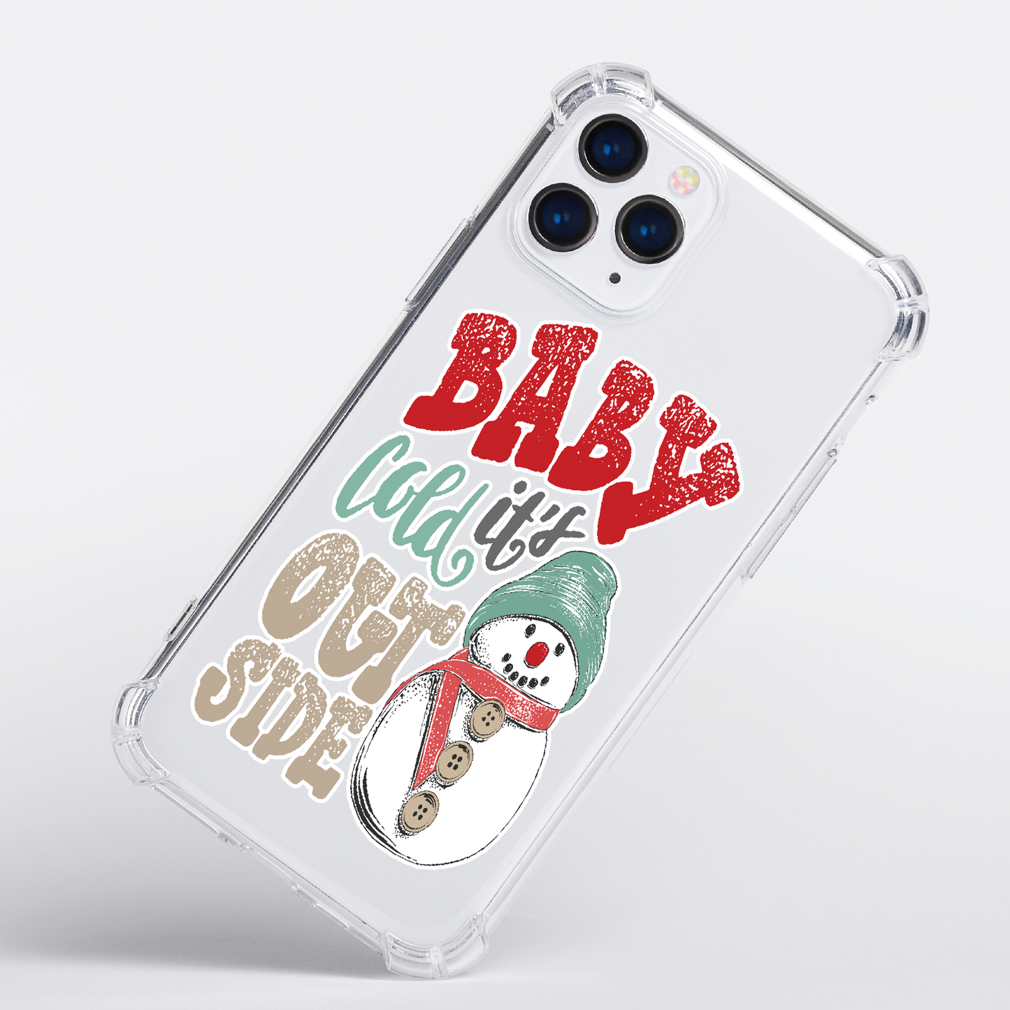 Baby It's Cold Outside Clear Bumper Case