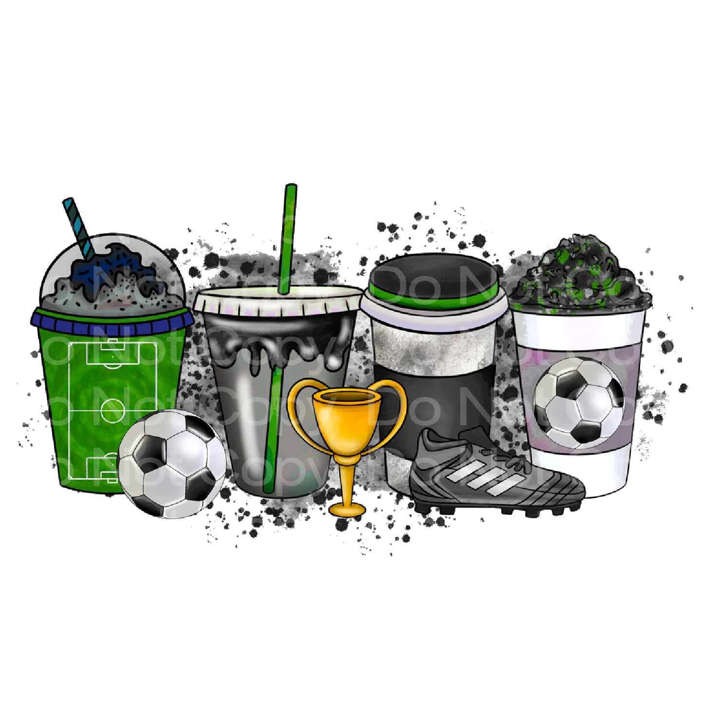 Soccer Drinks Transfer Film 1011