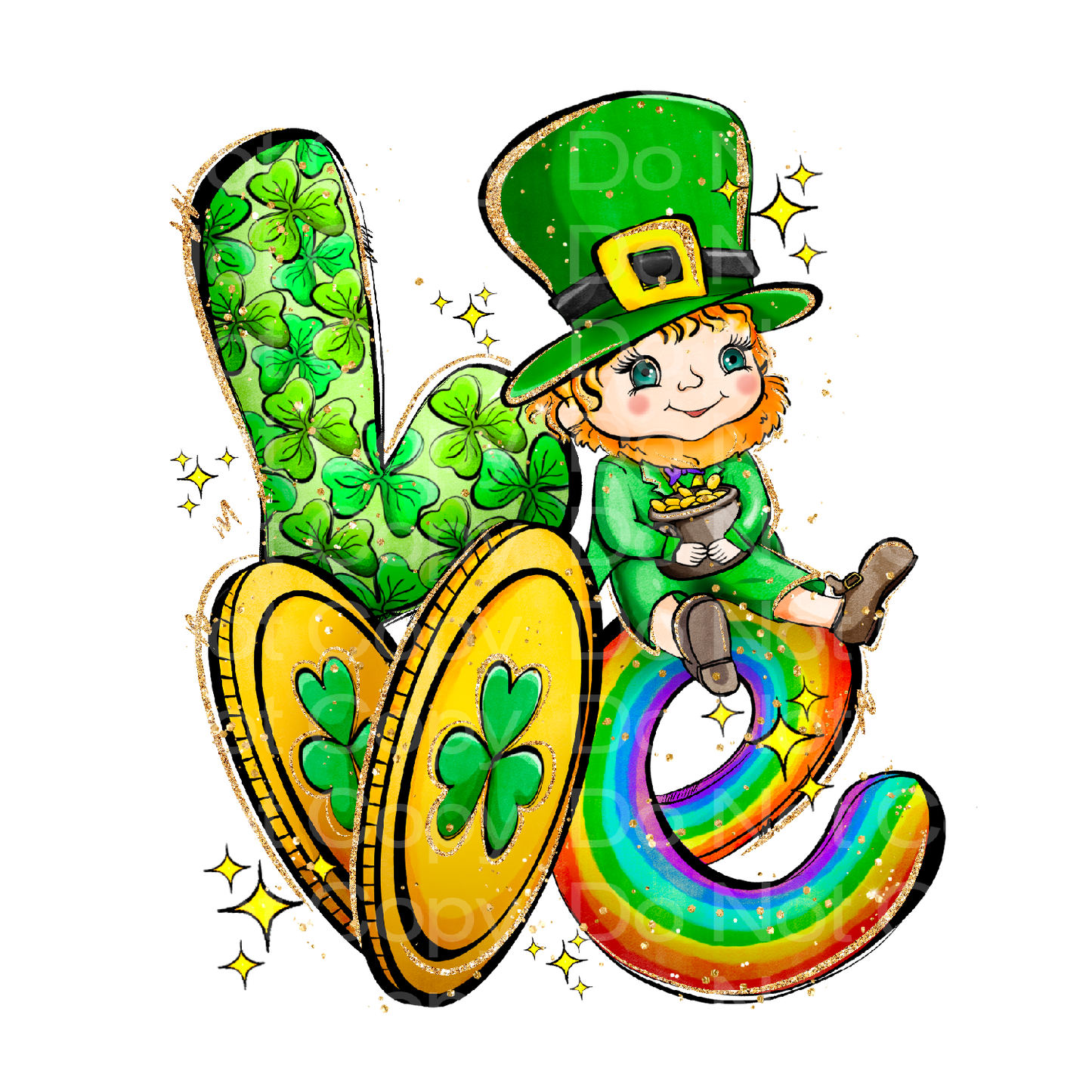 St Patty Leprechaun Transfer Film 1411