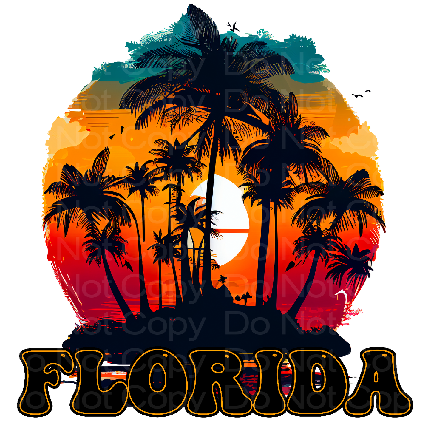 Tropical Florida Transfer Film 2228