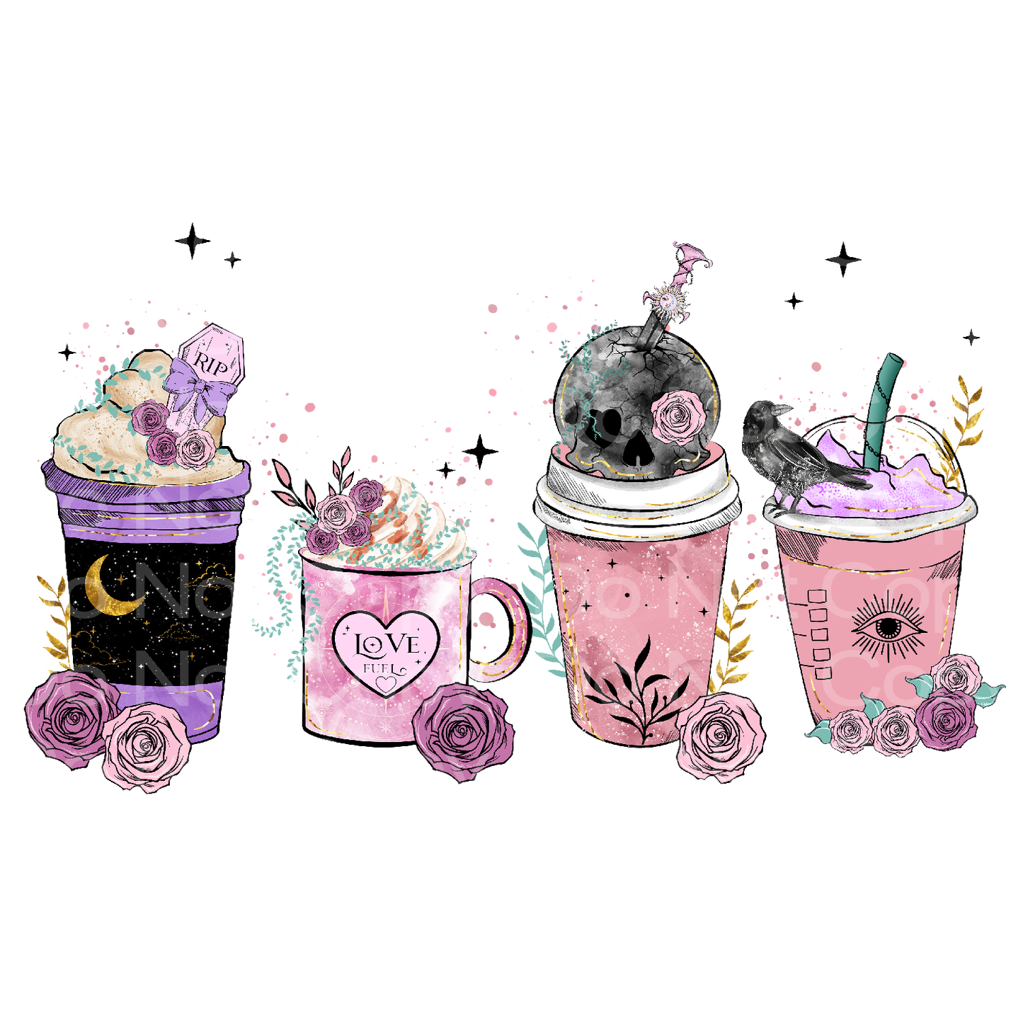 Goth Latte Transfer Film 2434