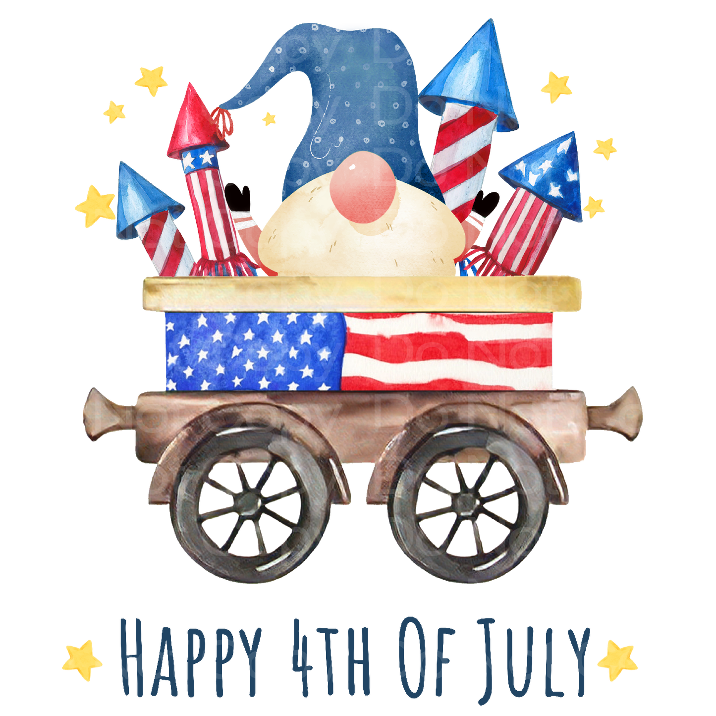 July 4th Gnome Transfer Film 1649