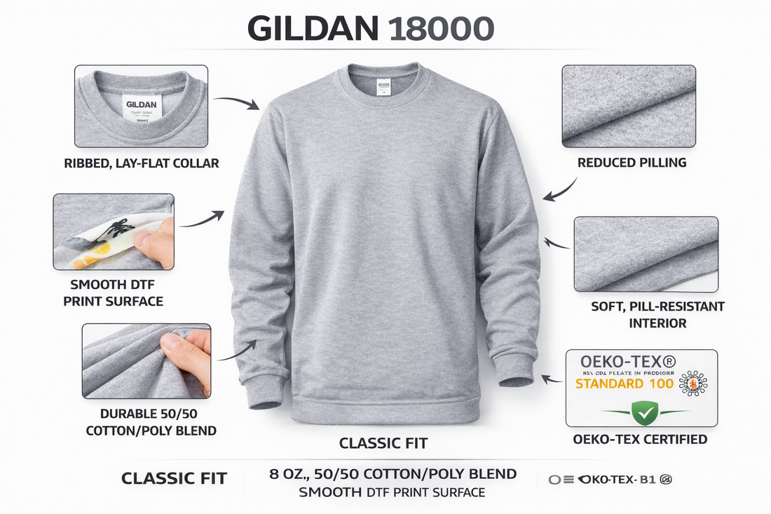 gildan 18000 crewneck sweatshirt custom printing orlando