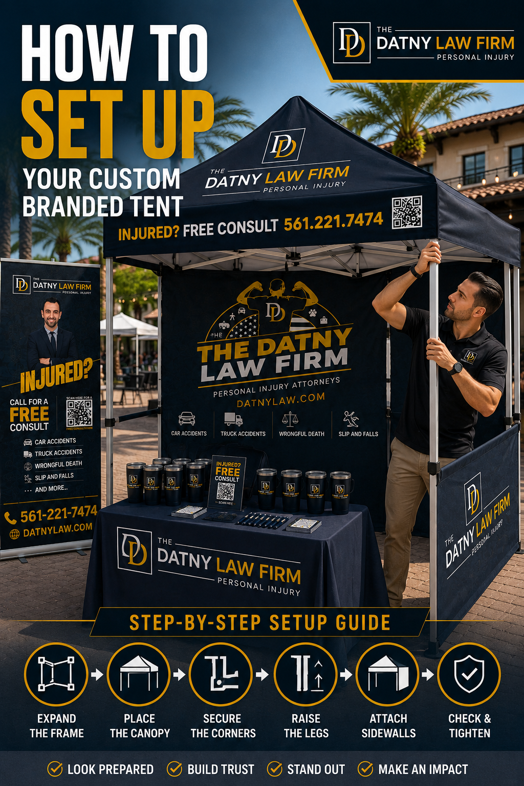 How to Set Up a Custom Branded Pop-Up Tent Before Your Next Event
