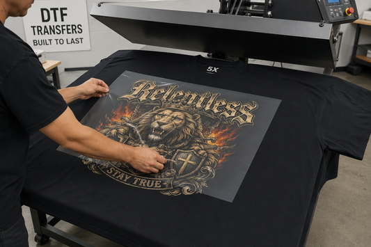 DTF Transfer on Over sized shirts 