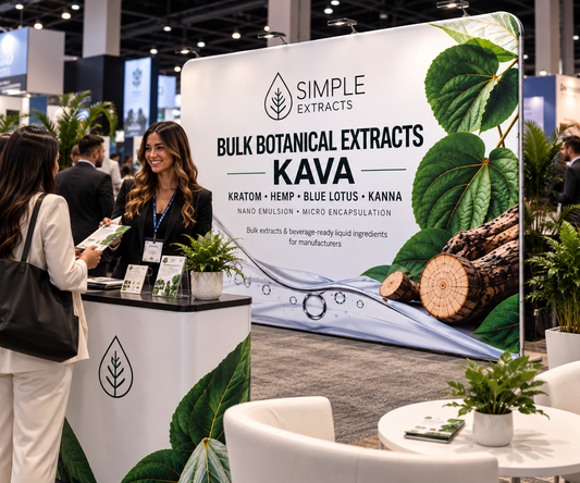 Custom tension-fabric convention backdrop produced by iHeartCustoms Orlando on a rush timeline for KAVA after a shipping delay threatened the event deadline