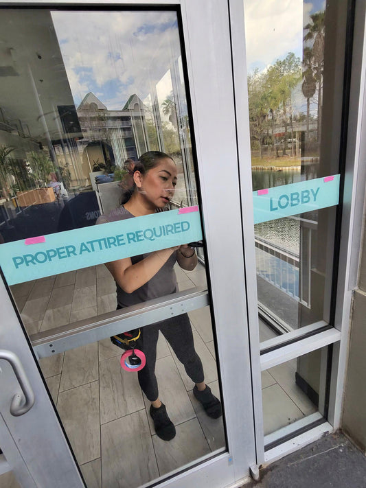 On-Site Vinyl Installation Orlando | Window Graphics & Wayfinding Signage for Businesses