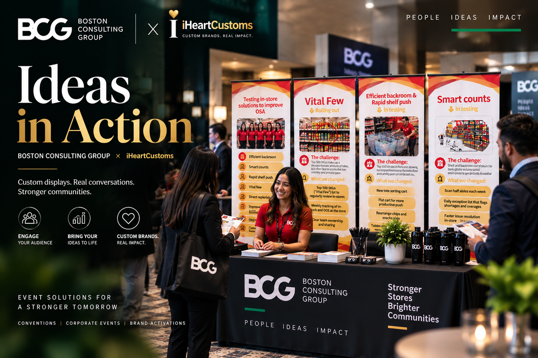 Retractable banner vs backdrop event display comparison guide — iHeartCustoms Orlando custom event signage