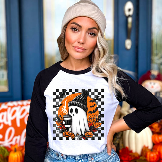Halloween Beanie Ghost DTF Transfer Film SDD084