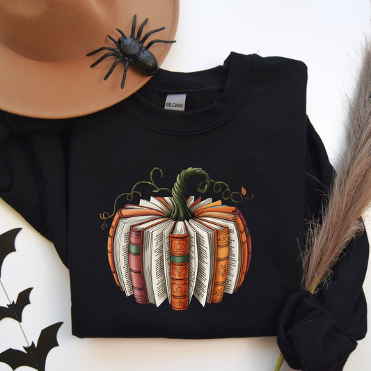 Fall Pumpkin Books DTF Transfer Film CF095