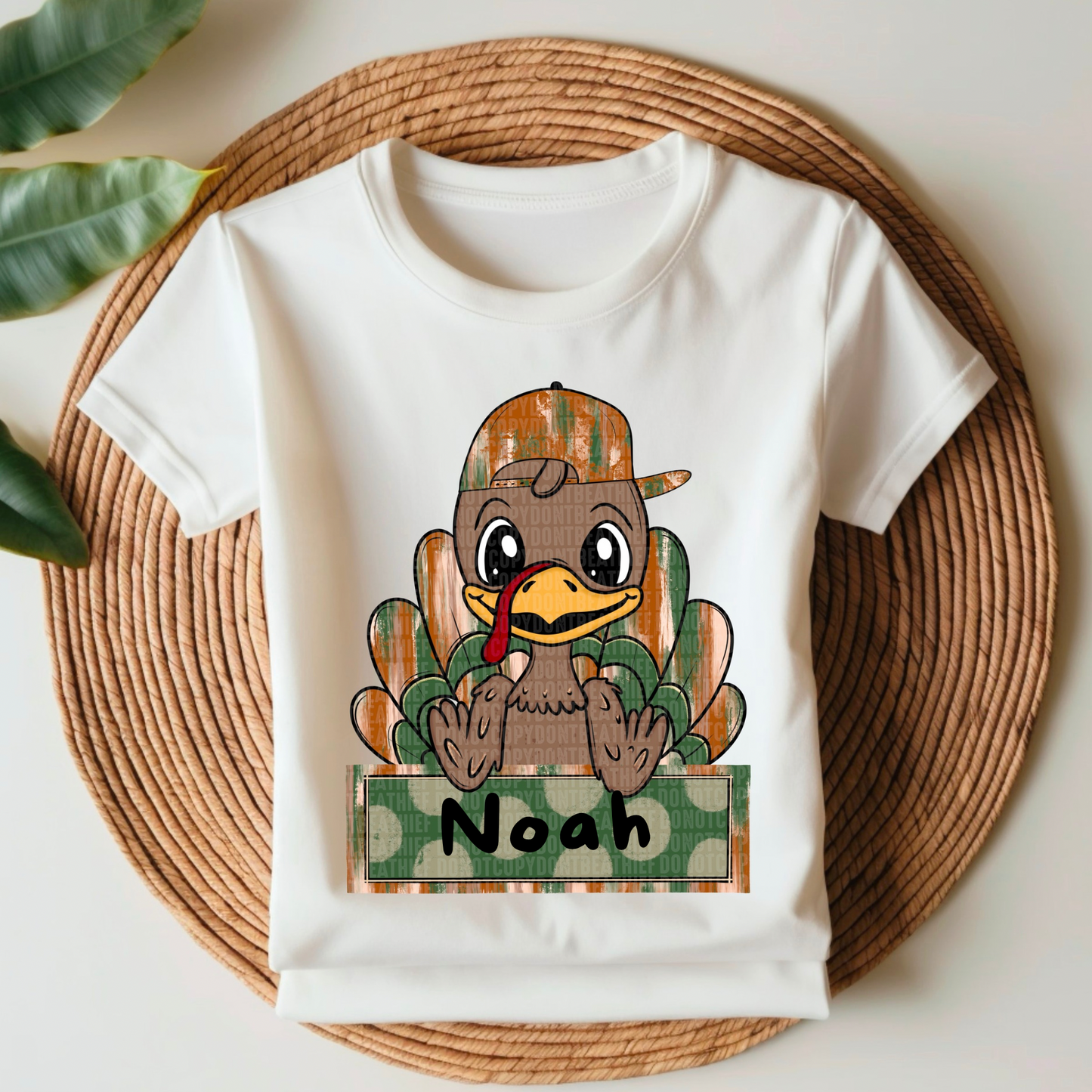 Customize it! Thanksgiving Turkey Cap with Name Transfer Film SD114