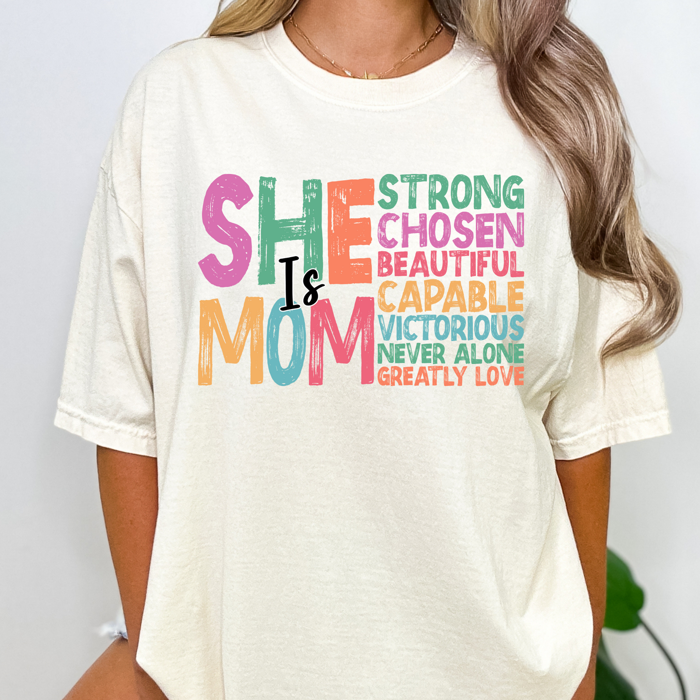 Mother's Day - She is Mom Quote DTF Transfer Film