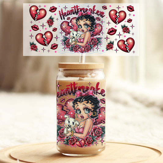 Heartbreaker - 16oz Glass UV DTF Transfer Film