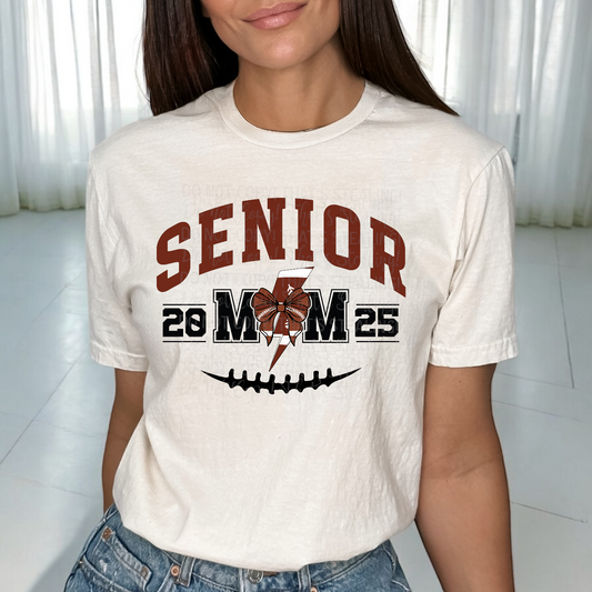 Senior 2025 Football Mom Graduation DTF Transfer Film CF025