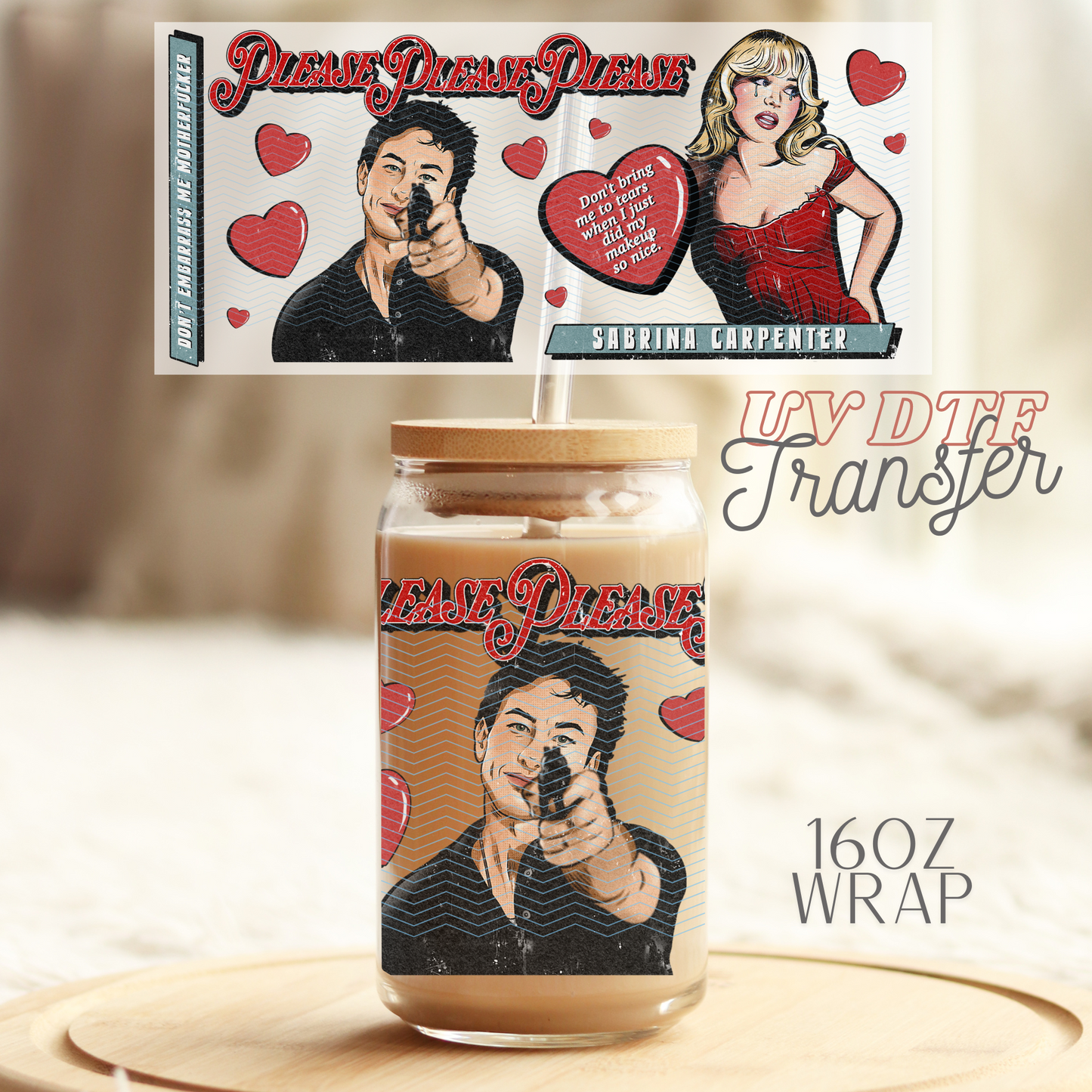 Please x3 - 16oz UV DTF Transfer Film